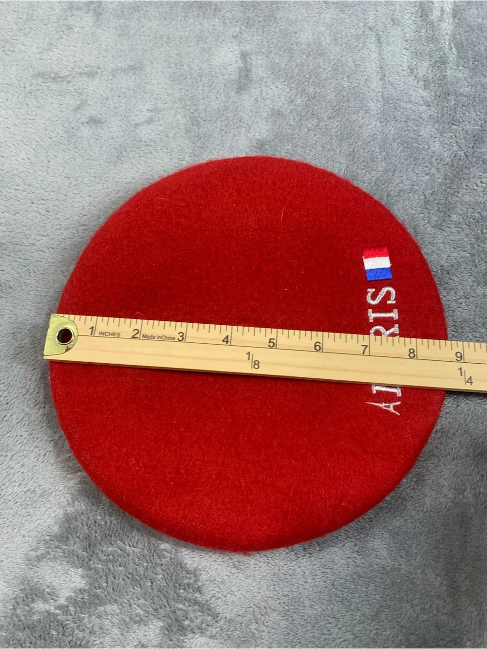Kids Red Wool Blend Beret - Stylish Girls & Boys Hat